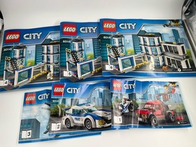 LEGO CITY Police Station 60141 Illustrated Instruction Manual Booklets 1-6 Parts