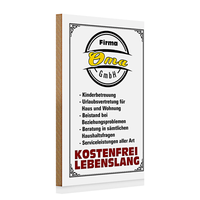 Holzschild Spruch 20X30Cm Firma Oma Gmbh Kostenfrei