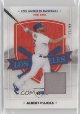 2021 Panini Chronicles America's Pastime Swatches Blue 12/99 Albert Pujols yj7