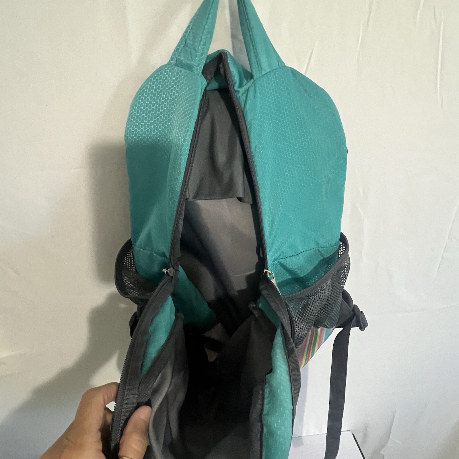 Turquoise Multi Colored Adidas Extra Large Back P… - image 7