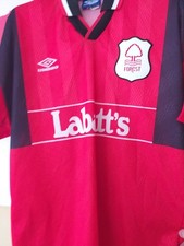 Nottingham Forest Retro Home Shirt L Mens