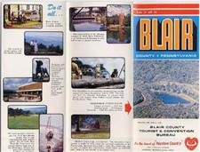 BLAIR County Pennsylvania 1960's Brochure Keystone Country