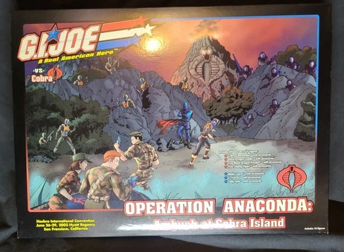 2003 GI JOE Convention OPERATION ANACONDA SET 100% Complete W/all Paperwork RARE