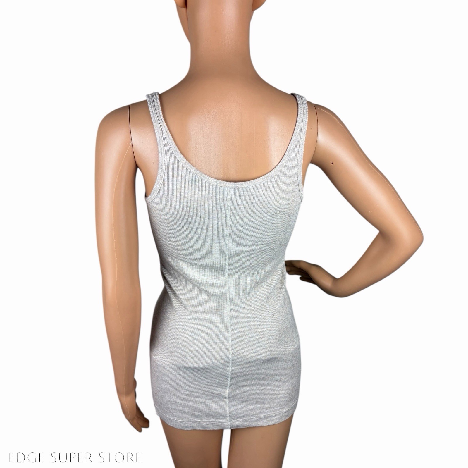 Vince Light Beige Favorite Ribbed Basic Sleeveles… - image 3