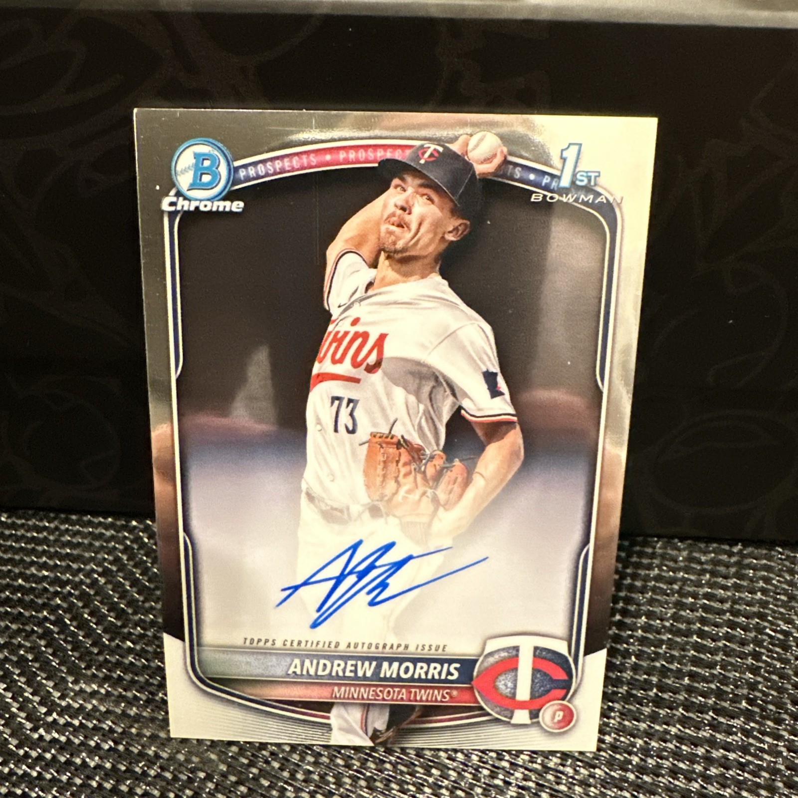 2025 Bowman - Chrome Prospect Autographs Andrew Morris #CPA-AMO (AU, RC)