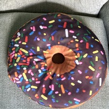 Donut Plush Double-Sided Throw Pillow, Polyes...