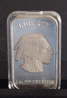 1 Oz Silver Liberty Indian Buffalo Bar .999 Fine