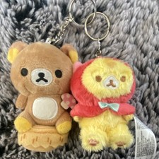 San-X Rilakkuma  Korilakkuma Plush Keyrings