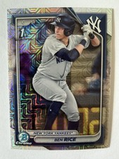 BEN RICE 2024 Bowman Chrome #BCP-186 MOJO Refractor 1st Bowman Rookie RC
