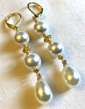 🌟 Boucles d’oreilles perles rondes perles de culture 🌟