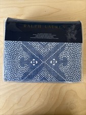 Ralph Lauren Full/Queen Duvet Cover Isla Belize Dot Blue -New In package