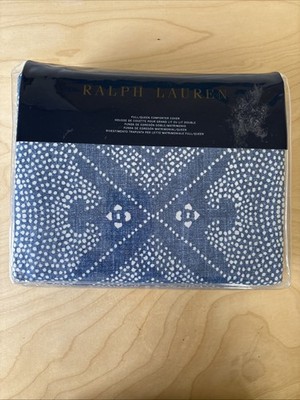 Ralph Lauren Full/Queen Duvet Cover Isla Belize Dot  Blue -New In package