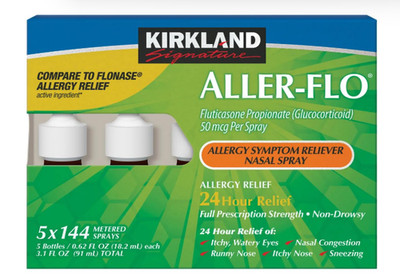 Kirkland Signature Aller-Flo 50 mcg Allergy Spray, 720 Metered Sprays