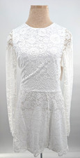 Show Me Your Mumu Weddings White Lace Natalie Mini Dress New with Tags Size S