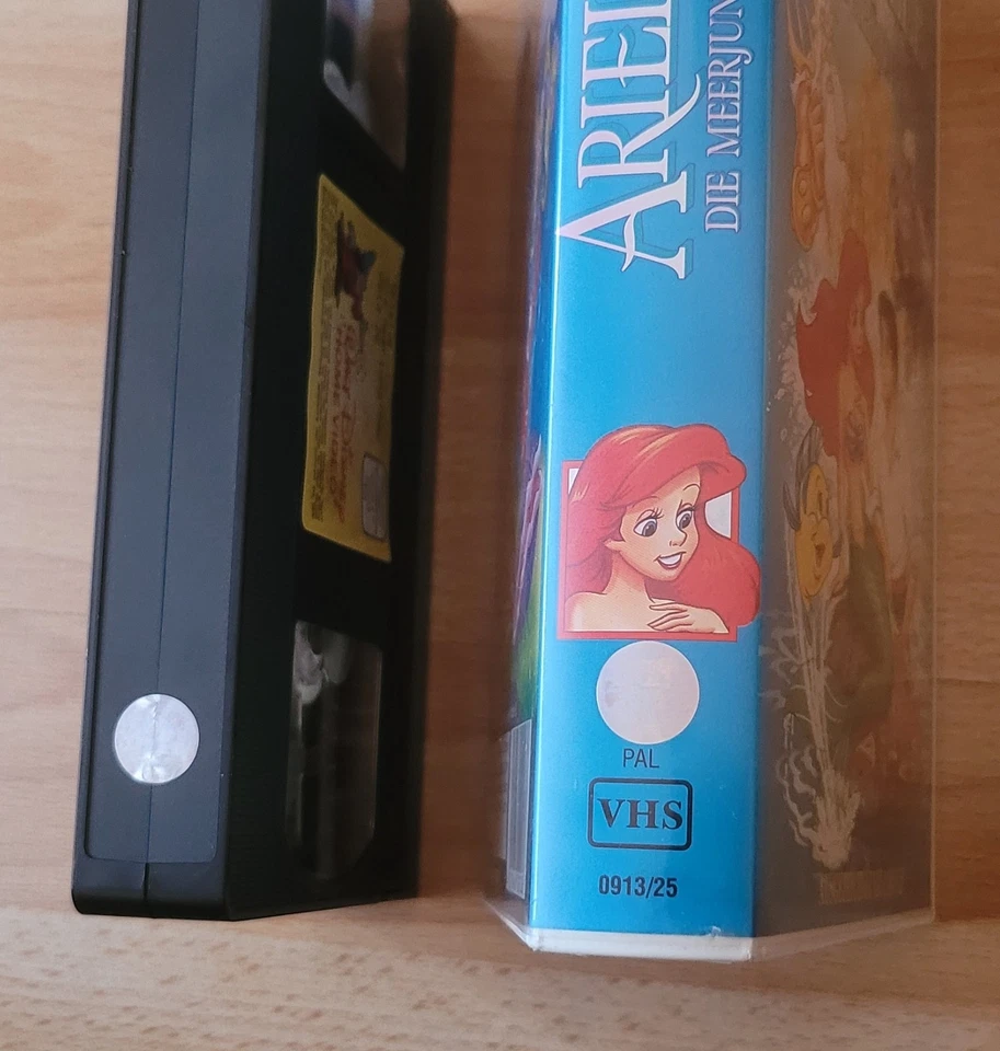 VHS Walt DISNEY * ARIELLE Die Meerjungfrau * ORIGINAL * Hologramm PAL 0913/25 - Bild 4 von 4