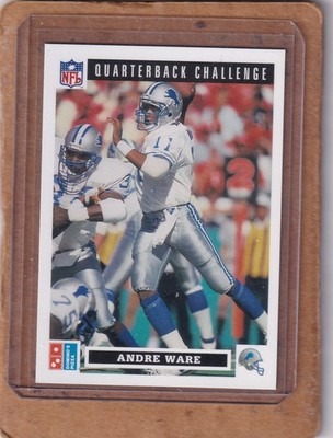 1991 Upper Deck Domino's Pizza Quarterback Andre Ware Detroit Lions #9 MINT
