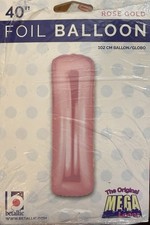 40in (102cm) Rose Gold Letter I or Number 1 Foil Balloon Party