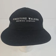 Firestone Walker Brewing Company Black Trucker Mesh Snapback Baseball Style Hat 