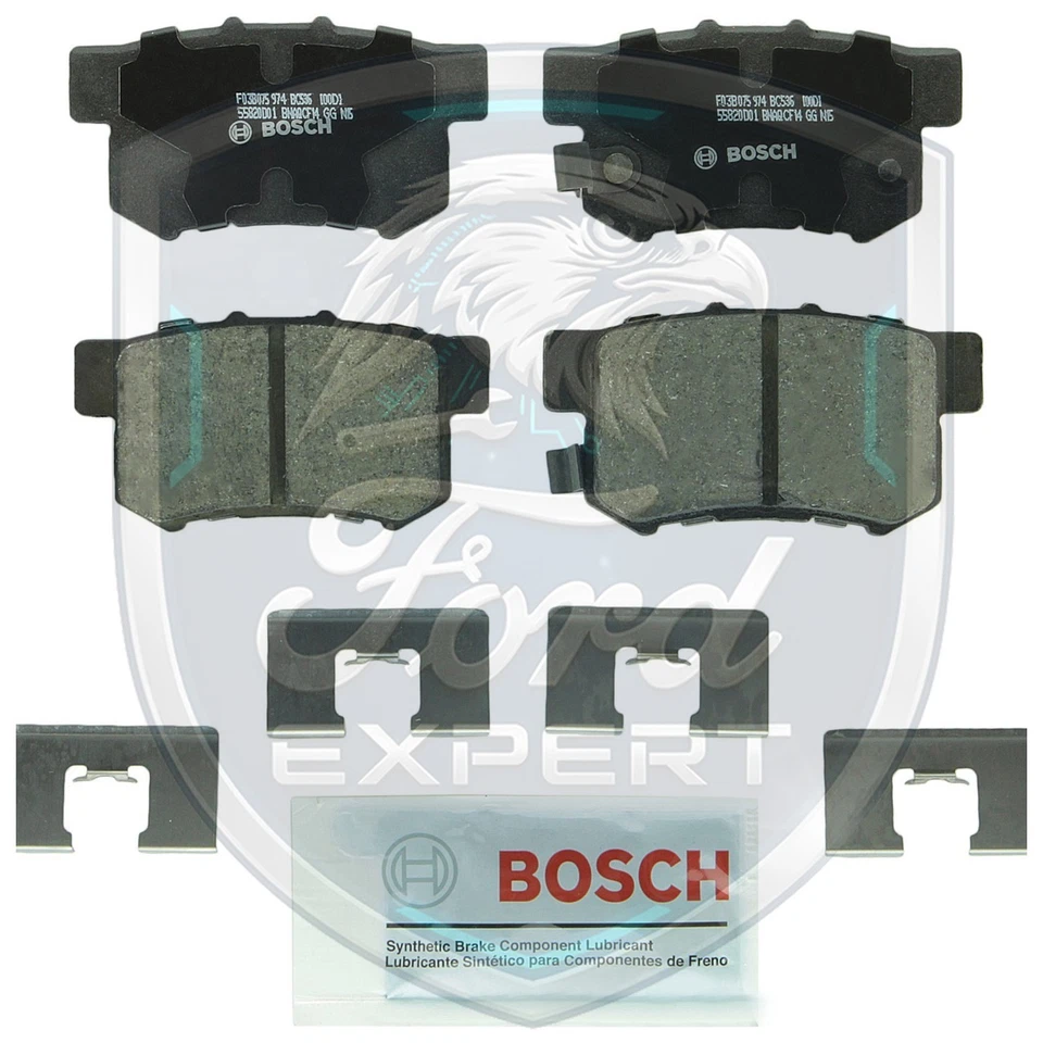 Bosch OEM Rear Ceramic Brake Pads Kit For 1995-2011 Honda Lifetime Warranty - Image 4 of 4