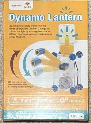 NEW Tenergy Odev DynamoLantern STEM Building Hand Crank Power Generating DIY Toy