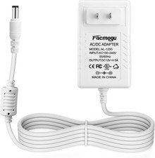 60W 12V 5A Power Supply, AC 100-240V to DC 12V 5000Ma Wall Adapter