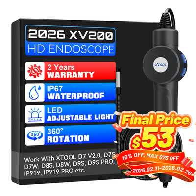XTOOL XV200 Auto Endoscope Inspection Waterproof For D7S D7W D8S D8W D9S PRO