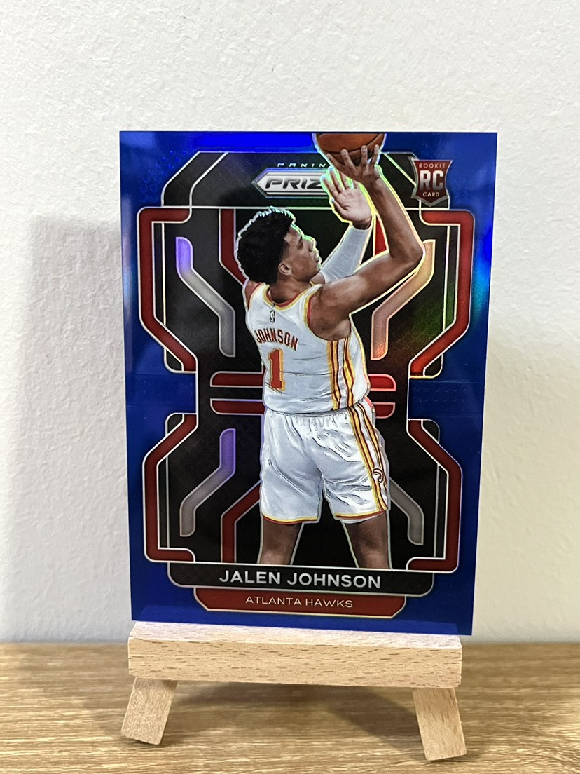 2021-22 Panini Prizm Jalen Johnson Blue 018/199 RC Rookie #305