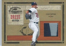 Johan Santana Twins 2004 Donruss Classics Dress Code Jersey Prime #DC49, #24/25