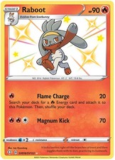 raboot pokemon card value - 33/202 - Sword & Shield Weakness Water 2 Resistance None None Retreat Cost  Mint/NM Raboot 027/142 Common