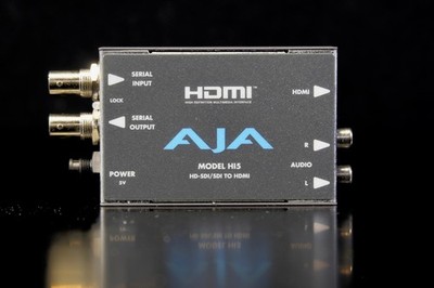 AJA Hi5-Plus-R0 SDI to HDMI Converter 3G/HD/SD Pro Video Adapter NEW