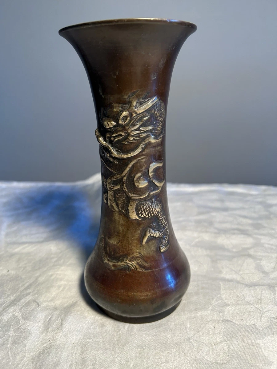 青铜龙在中国古董花瓶| eBay
