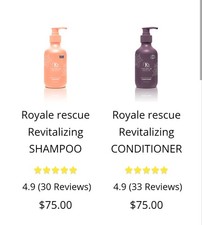 Royale Rescue Shampoo  Conditioner Set 250ml / 8.45 fl oz Standard Size