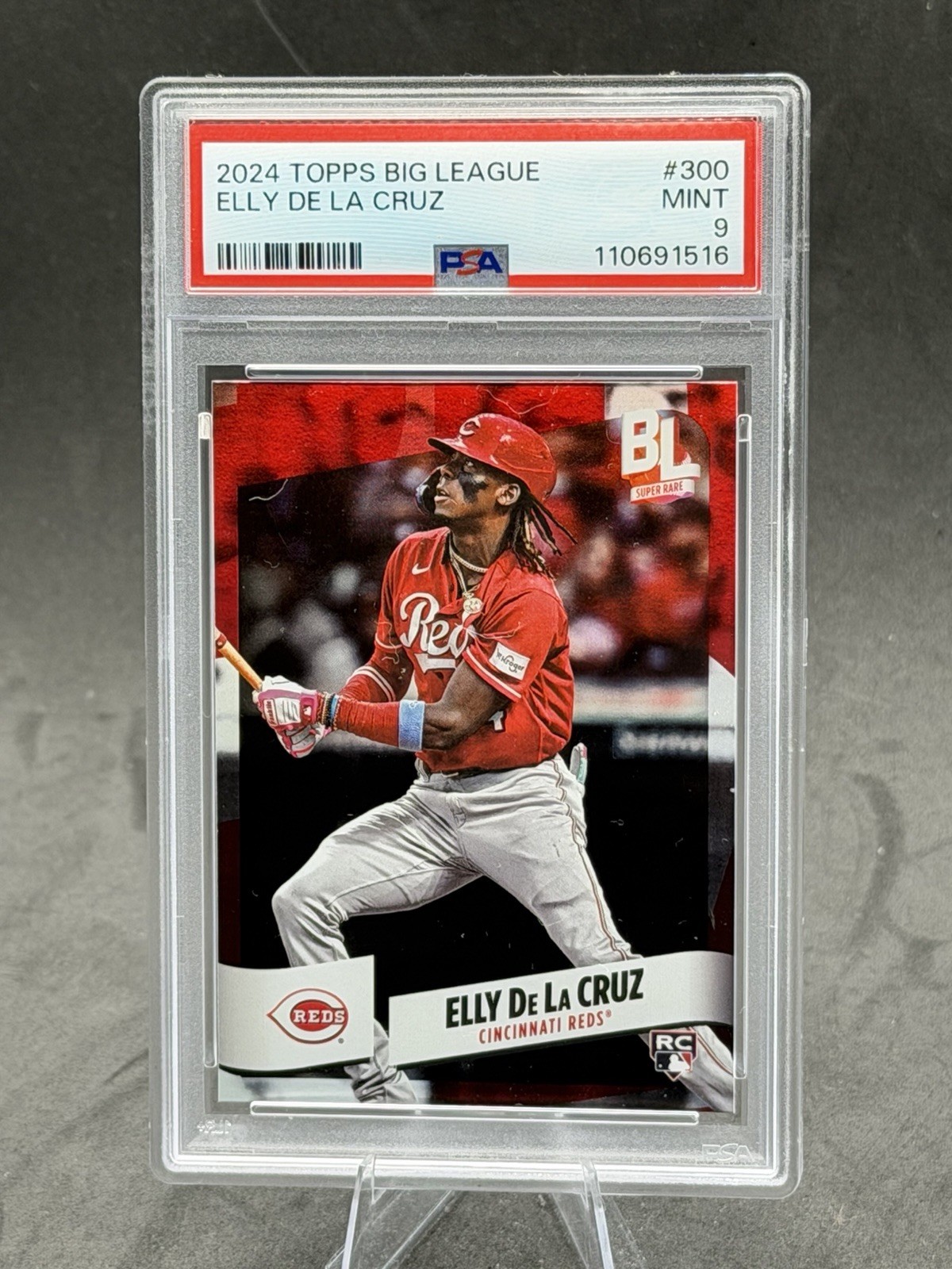 2024 Topps Big League Elly de La Cruz #300 MINT PSA 9 Rookie RC Free Shipping view 1