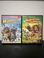 Madagascar 1 & 2 DVD Bundle DreamWorks Penguins Christmas Caper Escape Africa
