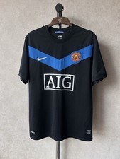 MANCHESTER UNITED 2009 2010 AWAY FOOTBAL SHIRT SOCCER JERSEY NIKE SZ L