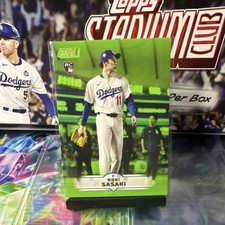 Topps Stadium Club Roki Sasaki Los Angeles Dodgers #187 Lime Green