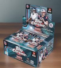 2025 Topps Chrome NFL Football JUMBO HOBBY BOX Factory Sealed, ON HAND