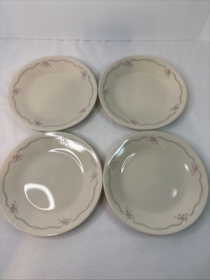 Set Of 4 Corning Corelle English Breakfast 6.75'' Bread Dessert Plates Dish