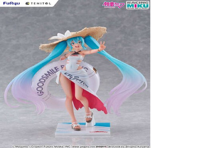Hatsune Miku GT Project Tenitol PVC Statue Racing Miku 2024: Tropical Ver. 21 cm