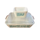 VTG PYREX Amish Butterprint 501 & 503 1 1/2 qt Casserole Fridge Dish with 1 Lid
