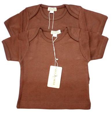 Sage Creek Organic Lot of 2 Baby Tee Color Brown Size 6-12 M