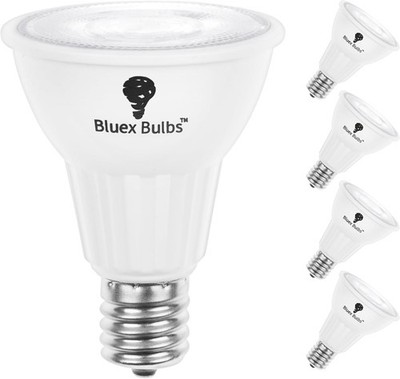 4 Pack R14 LED Bulb 6W E17 Base Mini Spotlight Floodlight Light Bulb Dimmable Wh