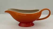 Le Creuset Heritage Gravy Boat Flame Orange 16oz 460ml unused No Box