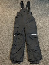 Swiss Tech Girls 4/5 Black Bib Overall Snow Pants