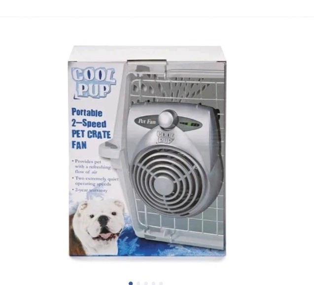 Cool Pup Crate Fan, 8x6.25x2.5” in Size – Quiet Battery Fan Keeps Dogs & Cats... - Image 4 of 4