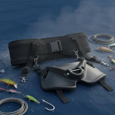 Cinturón de cadera de pesca en aguas profundas Stur cinturón de combate para pesca material resistente para pescadores - Imagen 1 de 4