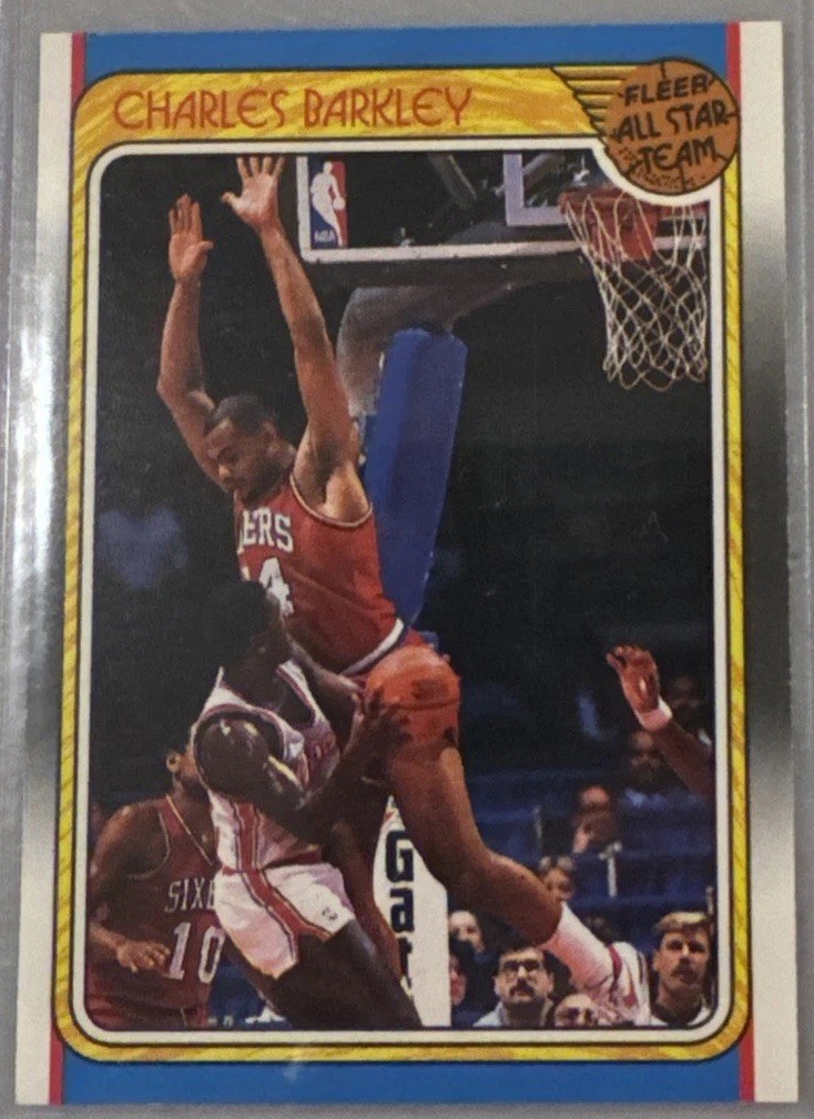 Charles Barkley 1988-89 Fleer #129 All-Star Team Philadelphia 76ers