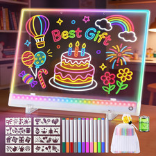 Led Drawing Board for Kids, 16.5IN Rechargeable Light up Drawing Tablet, Doodle