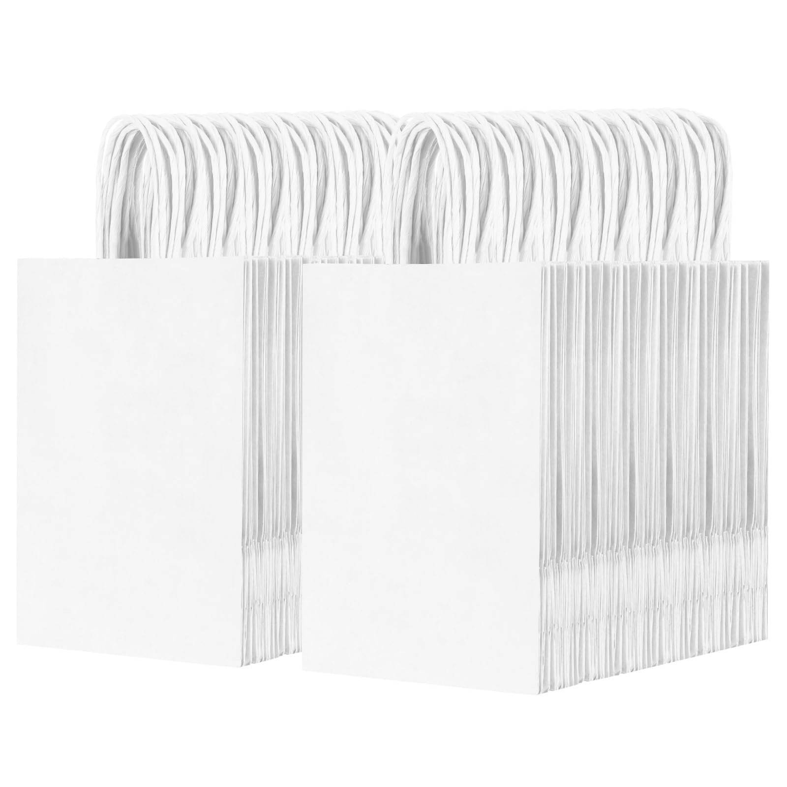 200Pcs Brown Gift Bags with Handles 5.8x3.2x8.3 Inches Small Paper Wrap Bags