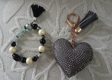 Bracelet And Keychain Tassle Set Boho